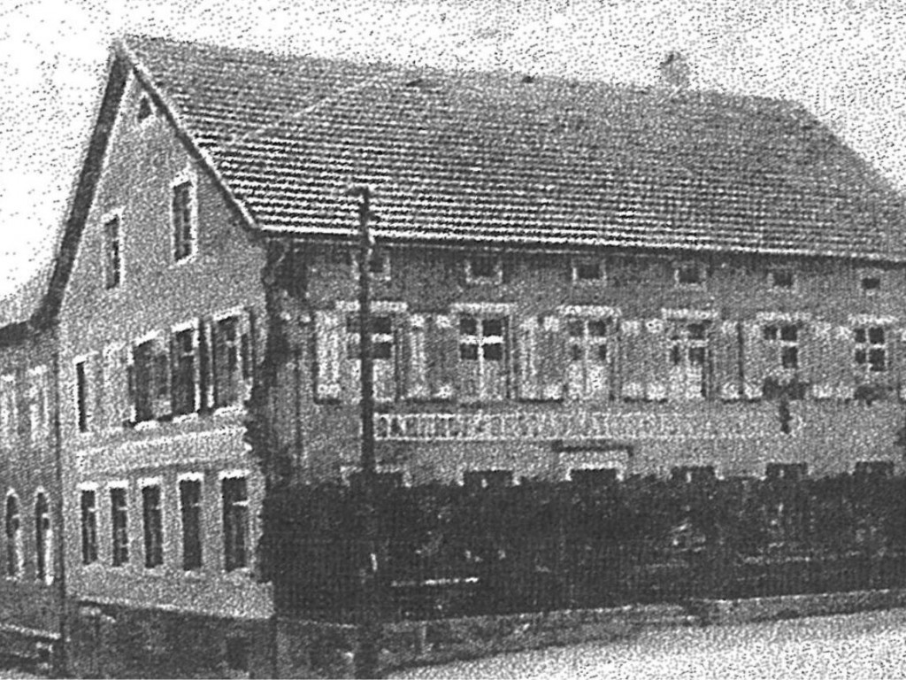 Hotel Bercher in Waldshut-Tiengen im Jahr 1911.