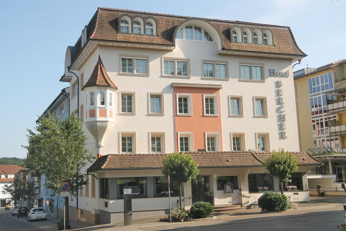 Außenansicht des 4-Sterne-Hotels Bercher in Waldshut-Tiengen im Südschwarzwald